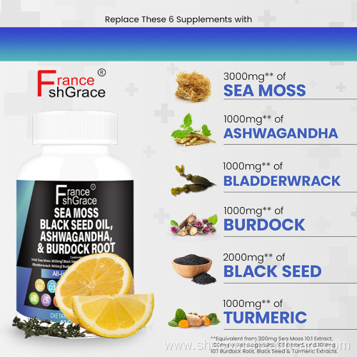 Black Seed Oil hair health Sea Moss supplement